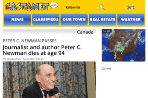 Remembering Peter C. Newman: A Legacy of Journalism and Storytelling in Canada